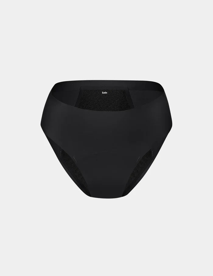 | Front view of model highlighting the coverage and fit | Black