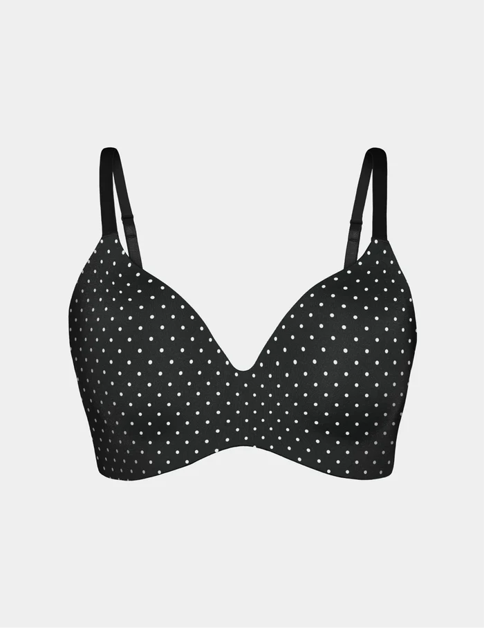 | Black with White Polka Dot