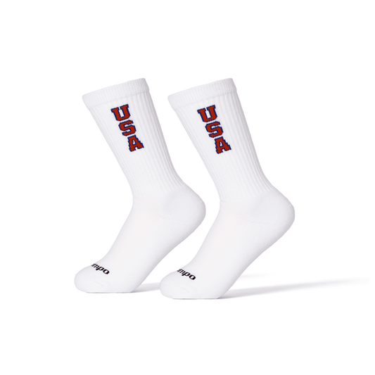 Del Campo USA Crew golf socks