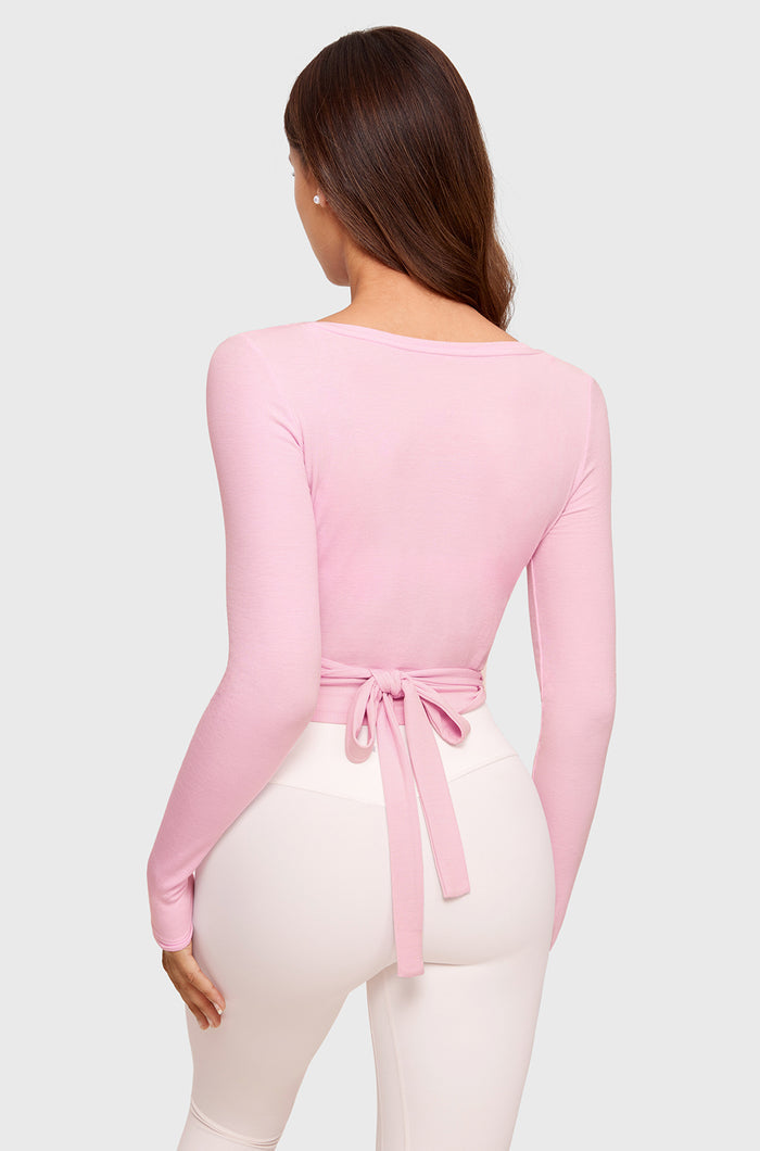V-Neck Cross Ballet Wrap Top
