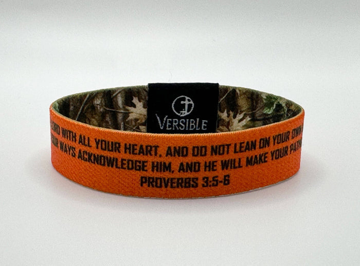 Versible® Wristbands - Forest Camo / Proverbs 3:5-6