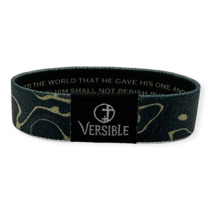 Versible® Wristbands - Gold Vein / John 3:16