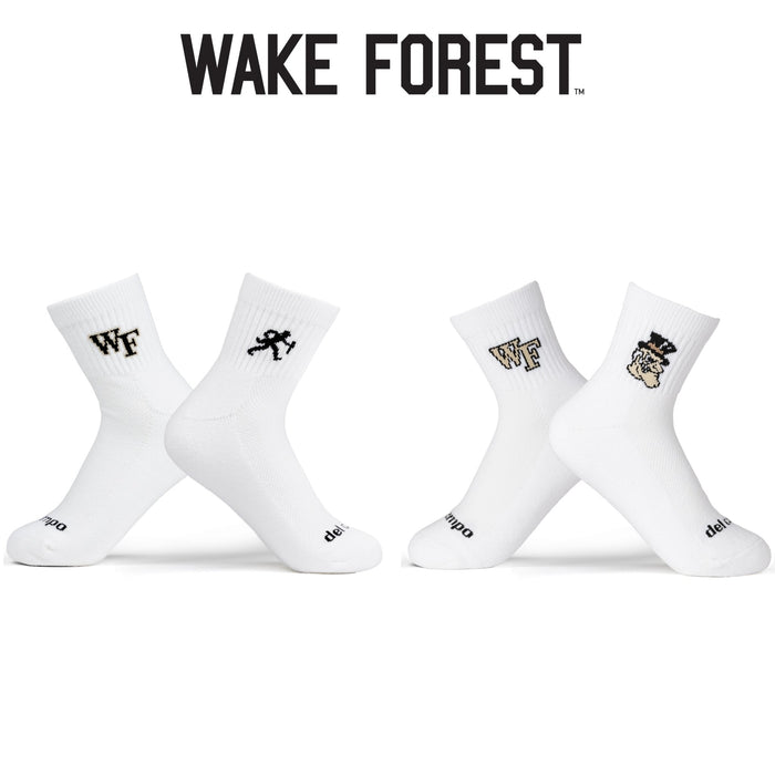 Del Campo Wake Forest Demon Deacons Pack golf socks featuring both officially licensed team styles