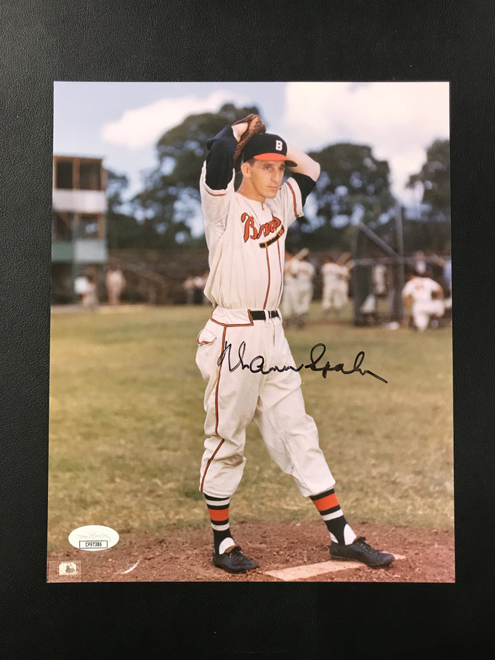 Warren Spahn Signed 8x10 Photo Boston Braves HOF JSA Certified
