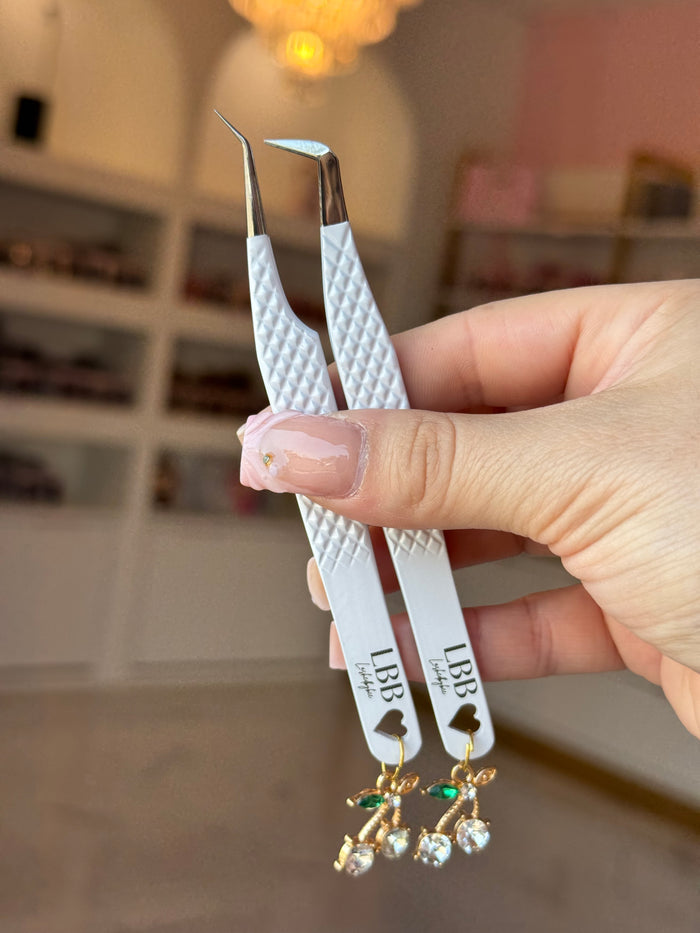 White Cherry Charm tweezer