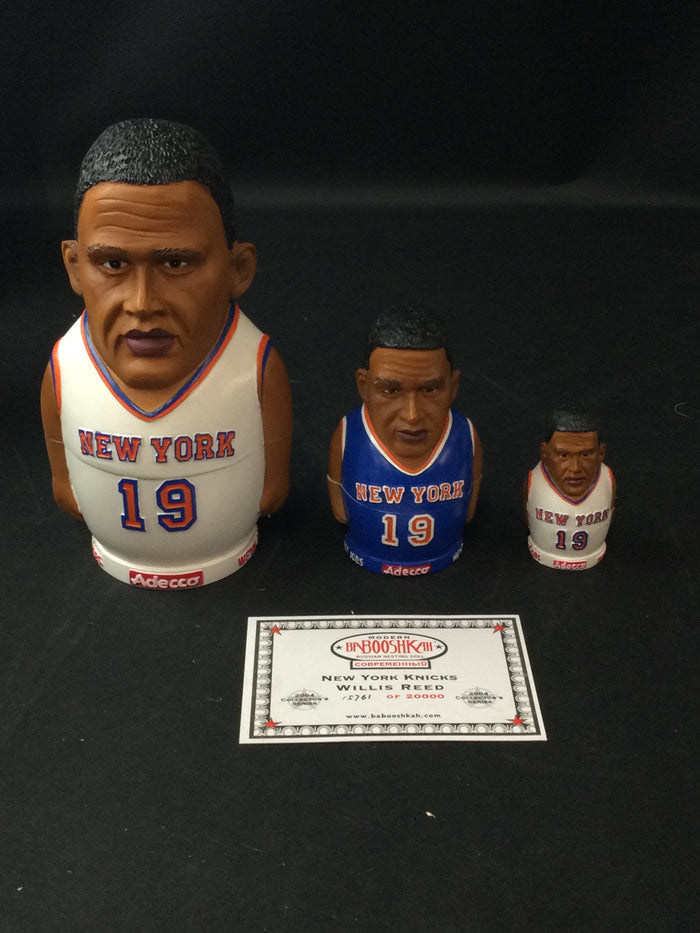 Willis Reed New York Knicks HOF Nesting Doll Set, New in Box