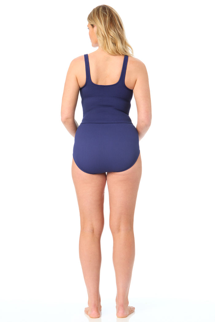 Women's One Size Fits Most Navy Tankini Swim Top