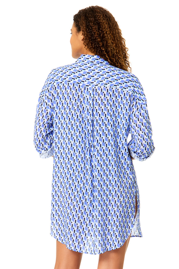 Women's Pacific Button Down Shirt Swimsuit Cover Up