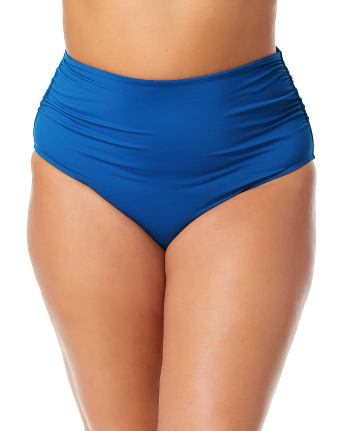 Women's Plus Live In Color High Waisted Shirred Bottom