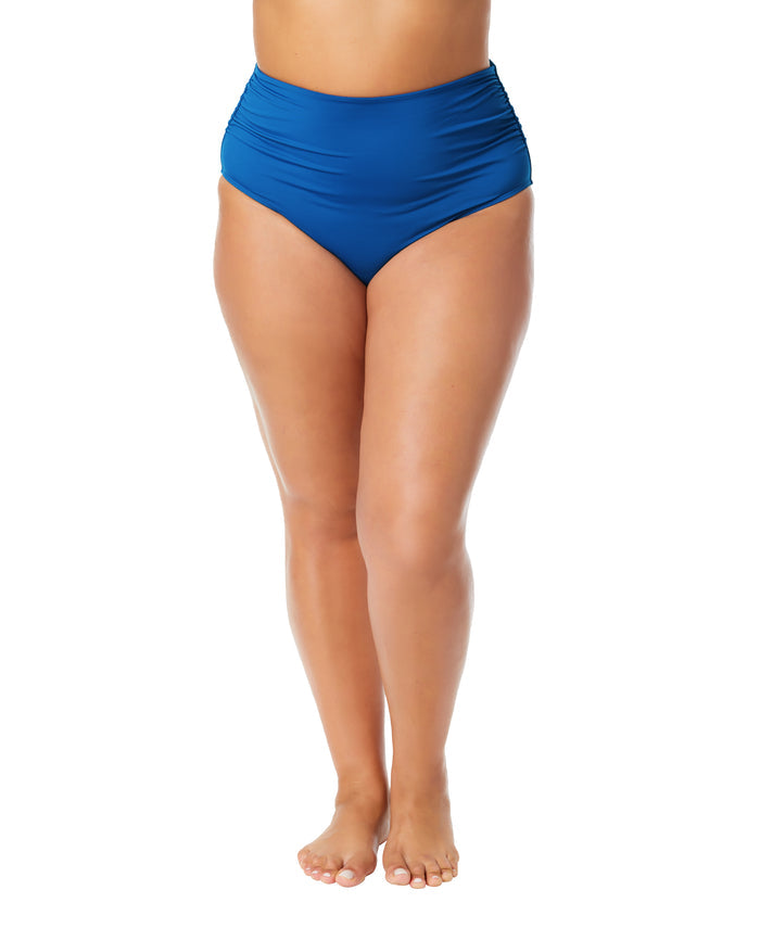 Women's Plus Live In Color High Waisted Shirred Bottom