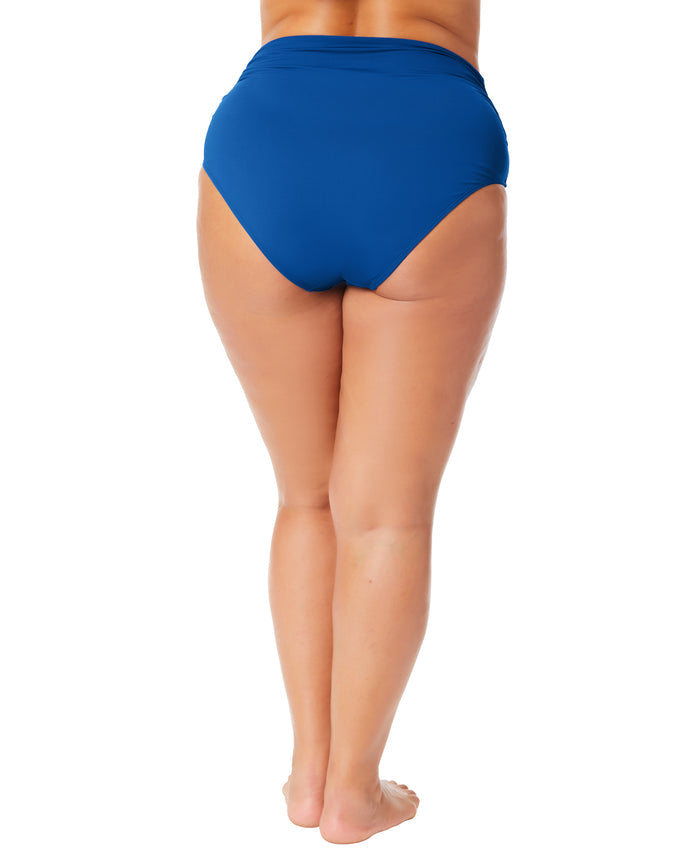 Women's Plus Live In Color High Waisted Shirred Bottom