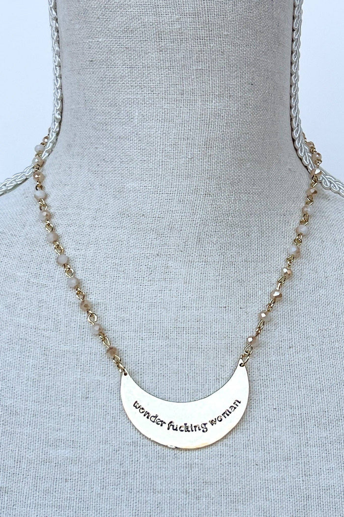 Wonder Woman Necklace in Gold