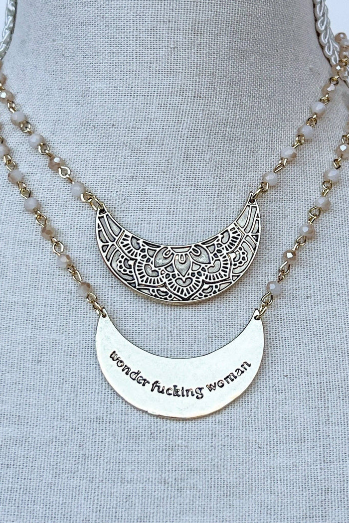 Wonder Woman Necklace in Gold