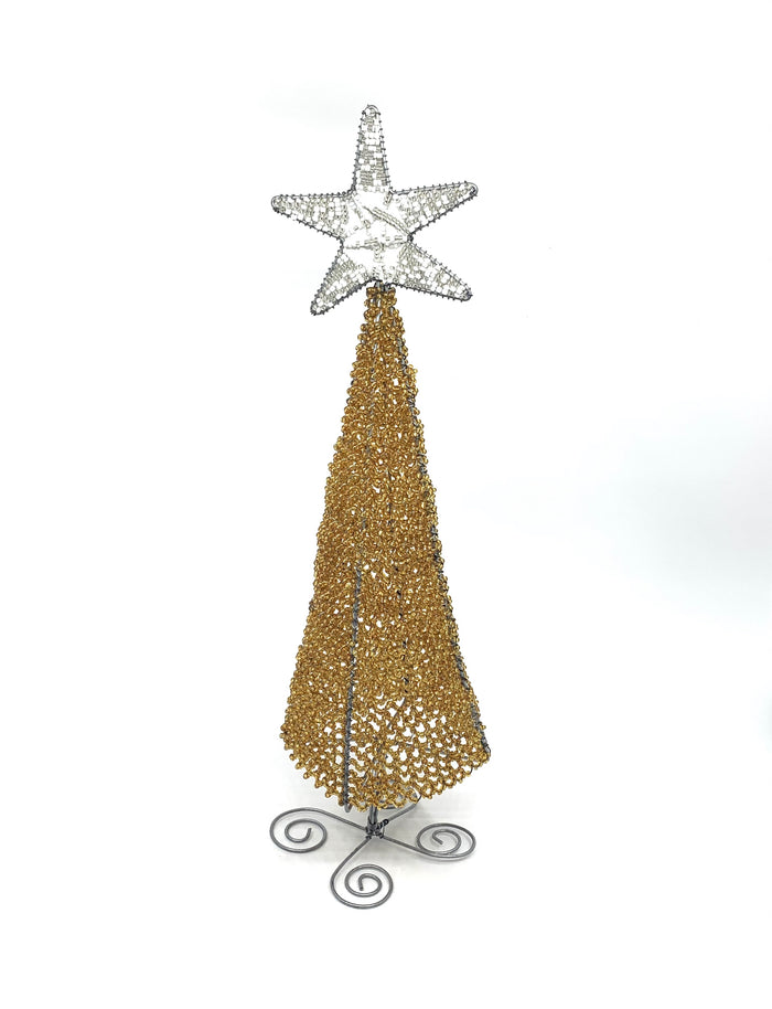 Gold Tree with White Star