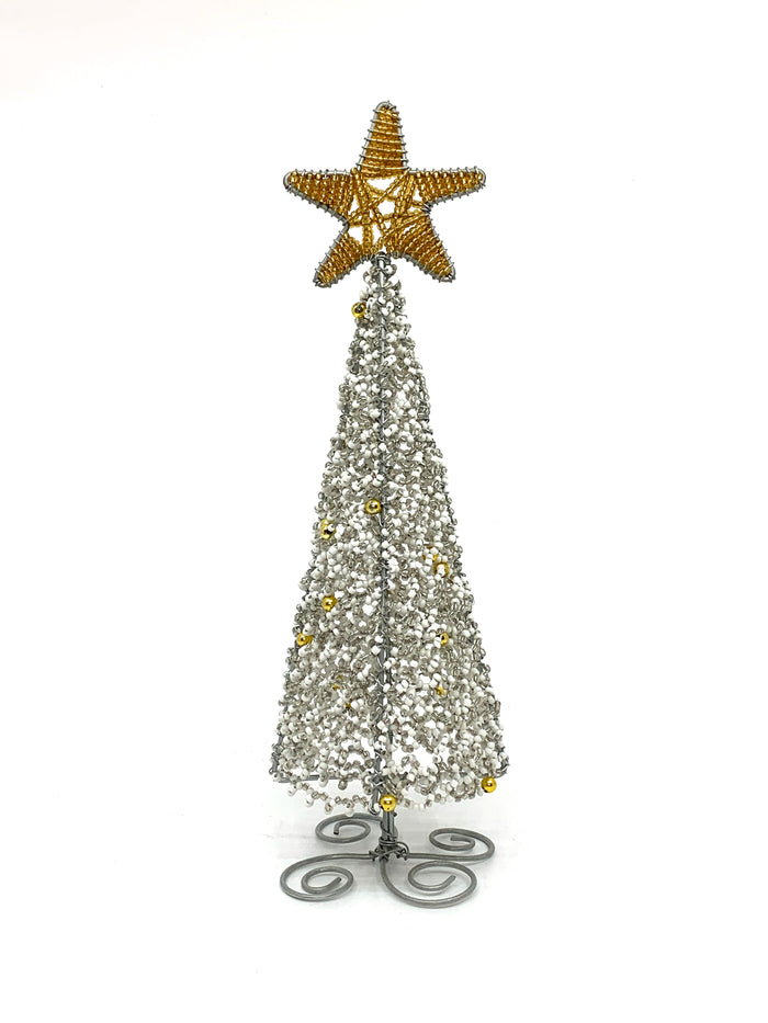 Zulu Medium Hand Beaded Standing Christmas Tree